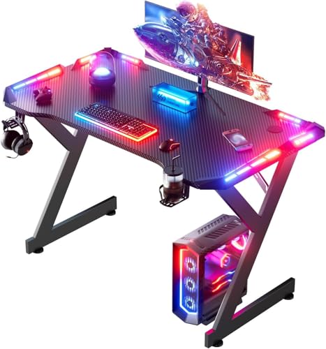 Carbon Fiber LED Gaming Desk